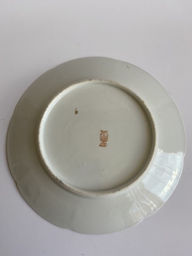 Antique Carlsbad Austria Porcelain Cabinet Plate Gold Gilt 8 5/8”D - Picture 7 of 7