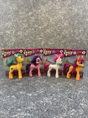 My Little Pony A New Generation Movie Friends 3-Inch Pony Toy Lot Of 4 NEW NWT