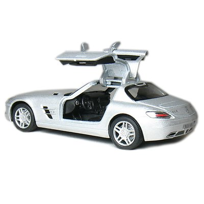 #ad Brand New 5quot; Kinsmart Mercedes Benz SLS AMG Diecast Model Toy Car 1:36 SILVER $8.99