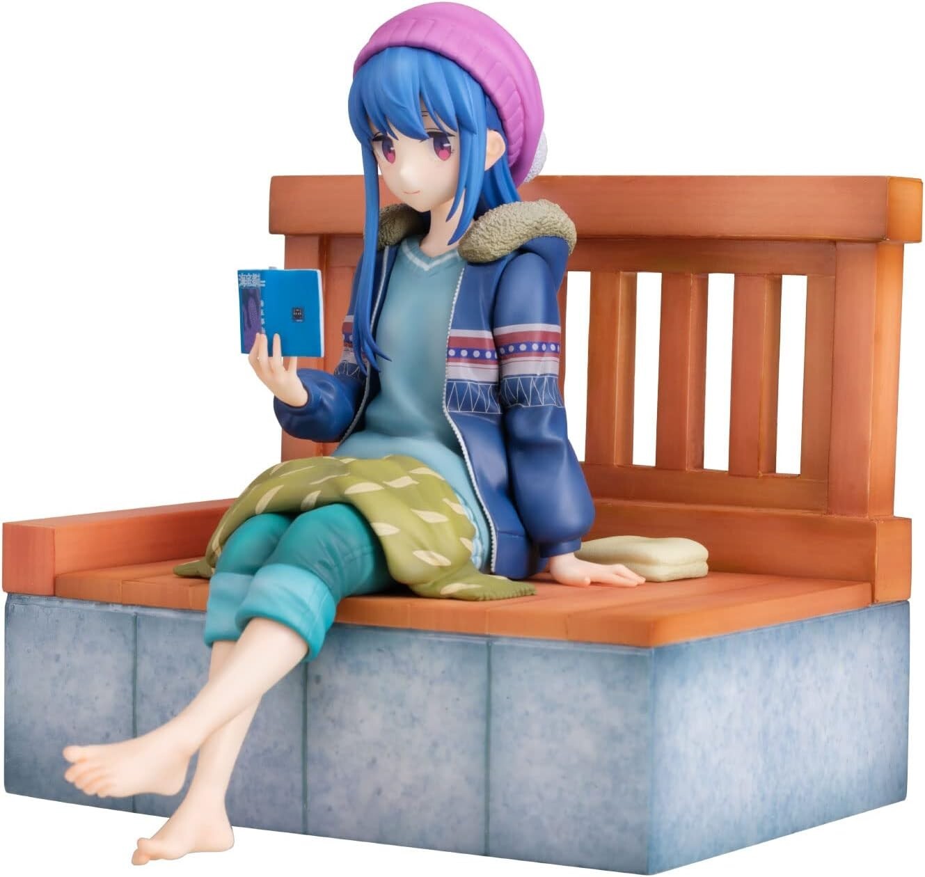 Laid Back Camp Rin Shima 6.7 in 1/7 Anime Figure Foot Bath Ver. AmiAmi Japan