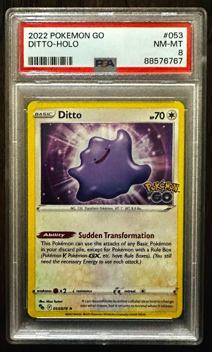 2022 Pokemon Go #053 Ditto Holo PSA 8 PGO #53 | eBay 2022 Pokemon Go #053 Ditto Holo PSA 8 PGO #53 | eBay