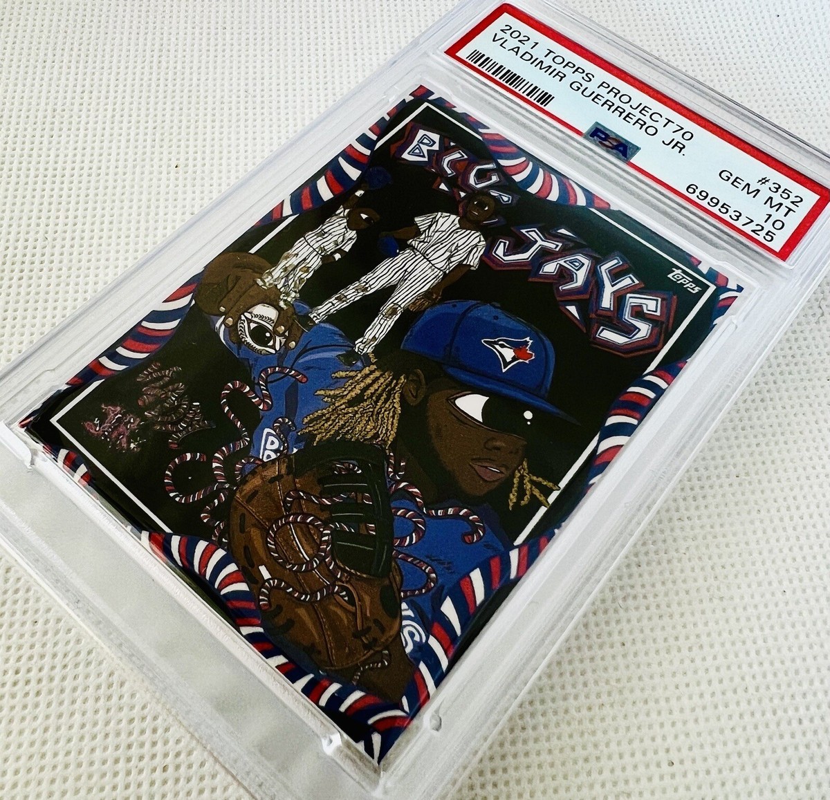 2021 Topps Project 70 Vladimir Guerrero Jr. By Distortedd #352 PSA
