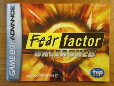 Fear Factor Unleashed Nintendo Game Boy Advance Manual Instruction Booklet