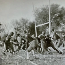 Vintage 1920s Football 6 Photo Lot Boonville, Missouri 5x7 Photos, Kemper or HS