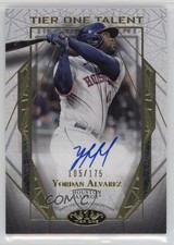 2022 Topps Tier One Talent 105/175 Yordan Alvarez #T1TA-YA Auto 2yq