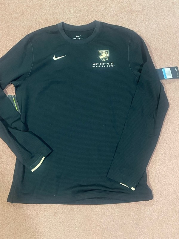 Army Black Knights Nike DriFit “On Field” Apparel Crewneck Sweatshirt Medium NWT