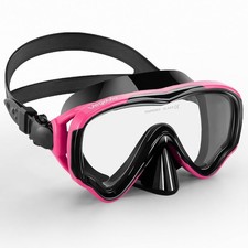 Adult Swim Goggles with Nose Cover for Women Men, HD Clear Wide View Pool Wat...