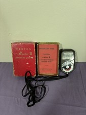 Vintage 735 Weston Master II Photography Light Exposure Meter w Box  Manual