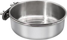 Large Bird Feeding Dish Cups,Parrot Food Bowl Cage with Clamp Large, 1 Pack