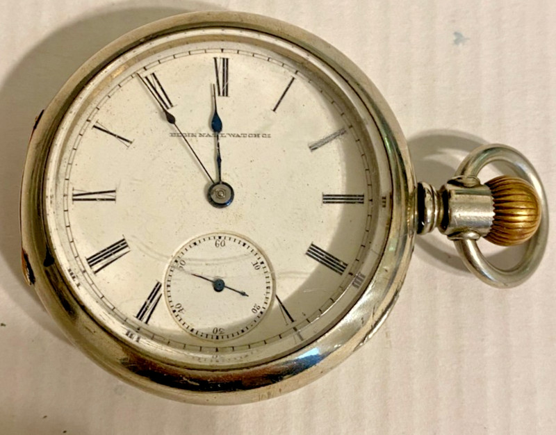 Antique 1884 Elgin G. M. Wheeler 13j 18sz pocket watch