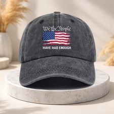 Patriotic We The People Have Had Enough Hat USA Flag Cap Unisex