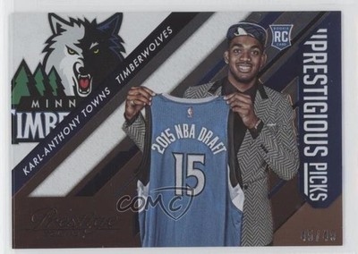 2015-16 Prestige Prestigious Picks Bronze 45/49 Karl-Anthony Towns Rookie RC 4g0