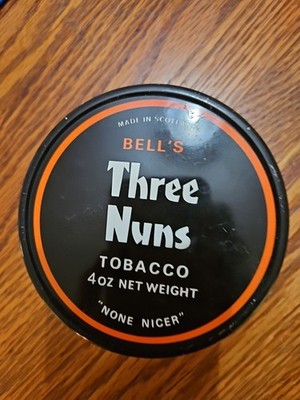 Vintage Bell's Three Nuns Tobacco Tin 4 oz Made In Great Britain “None  Nicer” #I
