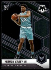 Vernon Carey Jr. 2020-21 Panini Mosaic Rookie Card RC #242 Charlotte Hornets. rookie card picture