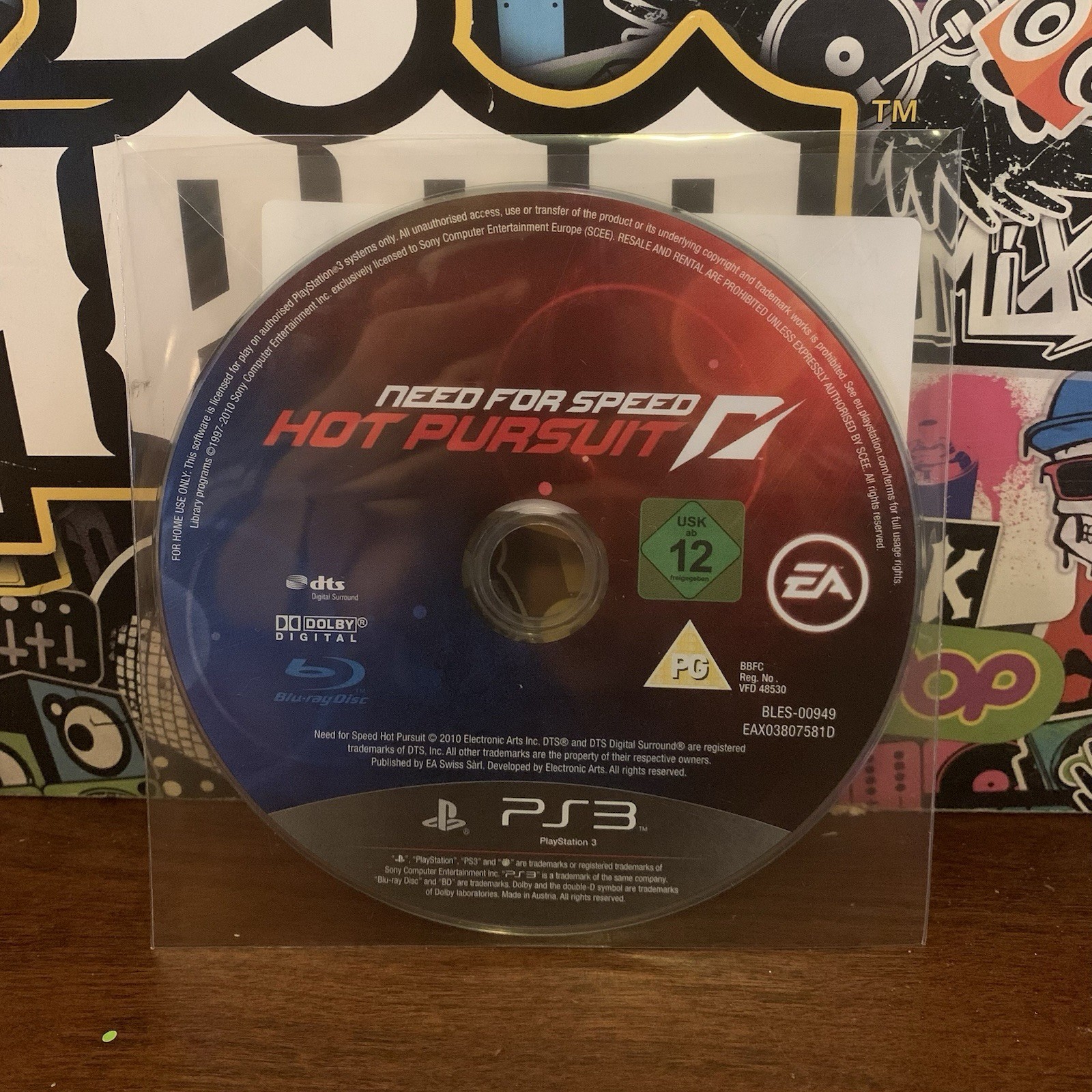 Need for Speed: Hot Pursuit (Sony PlayStation 3, 2010) PAL UK Disk Only