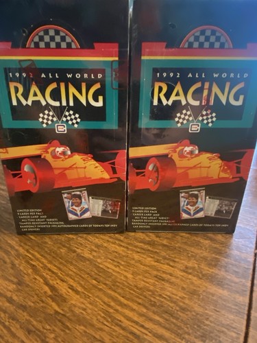 1992 All World Racing Limited Edition 9 Cards per Pack, 36 Packs, 4 ...