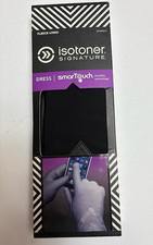 Isotoner Signature Black Lined Dress Glove, SmarTouch Leather M/L Womens Gloves