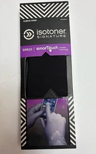 Isotoner Signature Black Lined Dress Glove, SmarTouch Leather M/L Womens Gloves