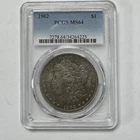 1902 Morgan Silver Dollar PCGS MS64 - Toning, Old Holder