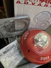 SPECTRALERT HONEYWELL SPSCRH NEW Red Ceiling Speaker w/ Strobe