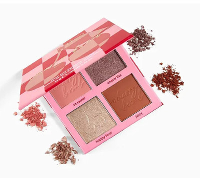 NIB Ciaté London Cherry Bomb Blush and Highlighter Palette in Light/Medium