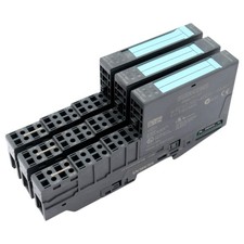 3x Siemens SIMATIC S7 6ES7132-4BD01-0AA0 E:01 + 6ES7193-4CA50-0AA0 E:01 -used-