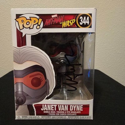 SIGNED Michelle Pfeiffer Funko Pop! Vinyl: Marvel - Janet Van Dyne #344 w/COA