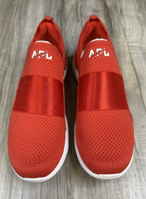 APL TechLoom Bliss Slip-On Running Sneakers Red/White Mens  display picture 1