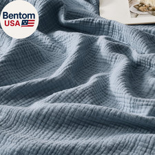 Muslin Blanket 100 Cotton Blankets Twin Size 4-Layer Breathable Lightweight Sof