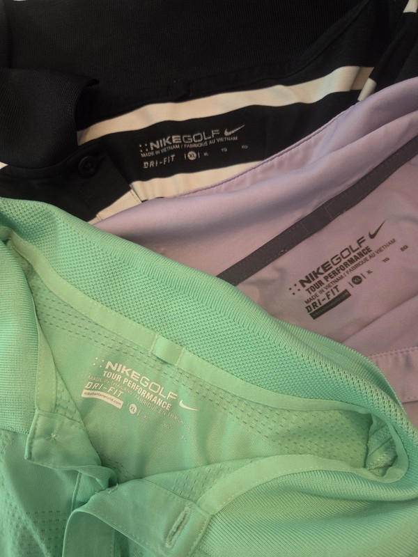 Nike Golf Dri-FIT Polo Shirt Lot 3 Mens XL  Performance Golf Shirts