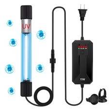 Aquarium Clean Light  9W  11W Algae Bloom 11W-9.44in, Black