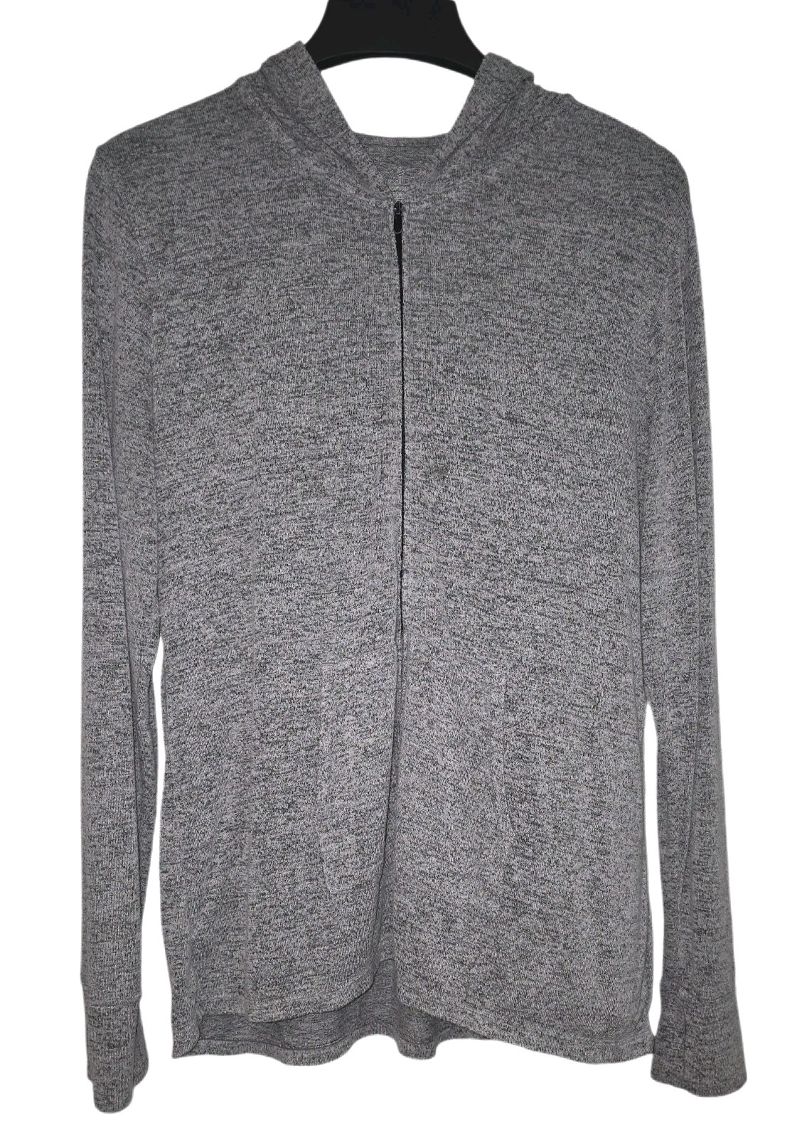 Cuddle Duds Gray Long Sleeve Full Zip Lightweight Hoodie Women's Size XL