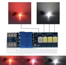 T10 led bianco/rosso dinamico cambio colore 2pz