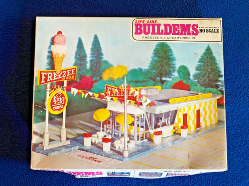 Buildems Freezee Ice Cream Drive In: Item No. 01359. Open box, sealed components