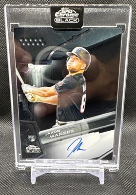 2026 Topps Chrome Black Jakob Marsee #CBA-JMA Auto Marlins