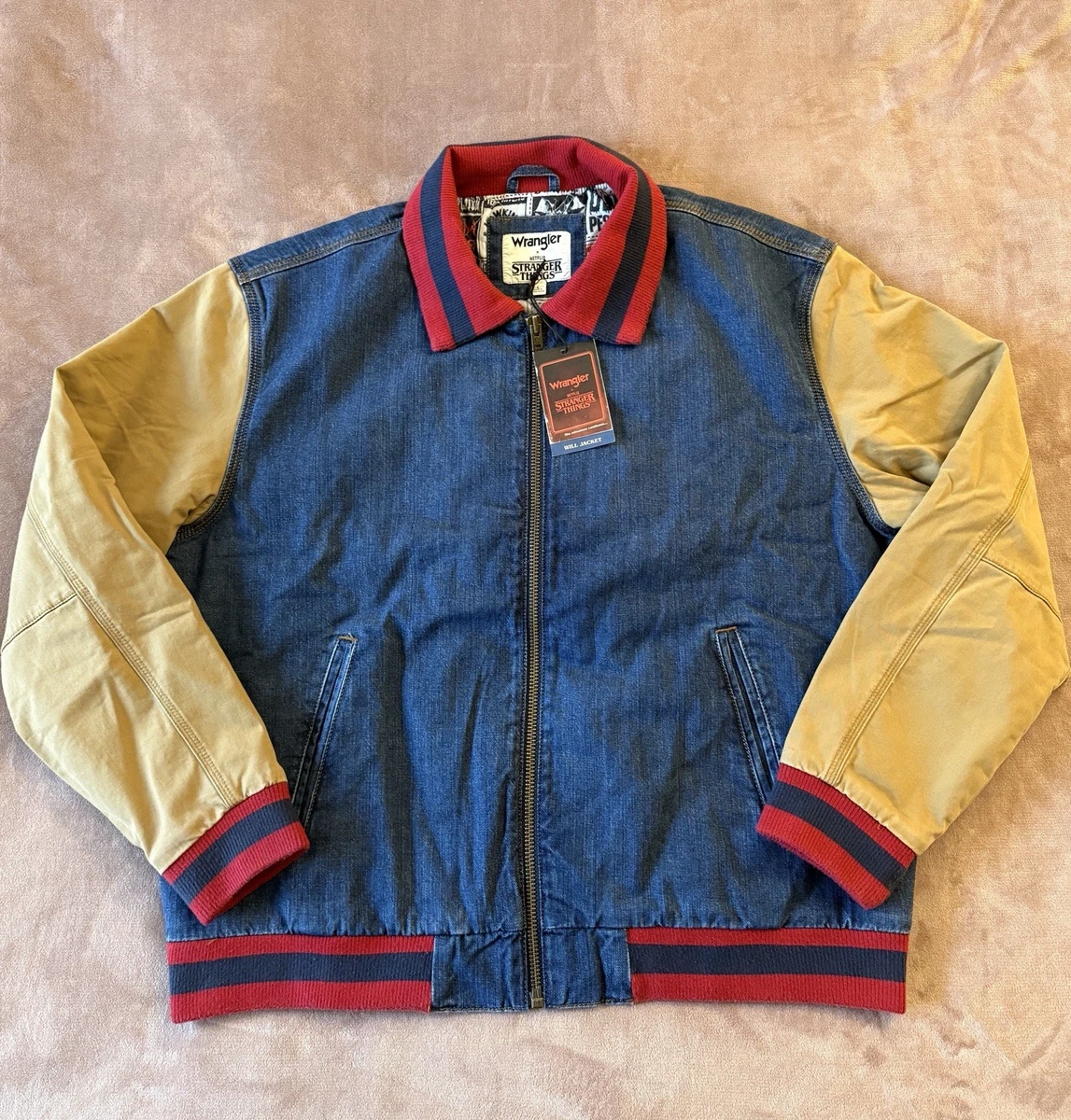 Denim Varsity Jacket Coats, Jackets & Vests for Men for Sale