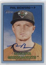 2016 Heritage Minor League Edition Blue Border 12/50 Phil Bickford Auto 0b0