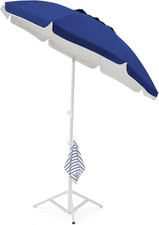 6.5Ft Sun Shade Umbrellas, Portable Umbrella with Stand, Lightweight Sun Protect