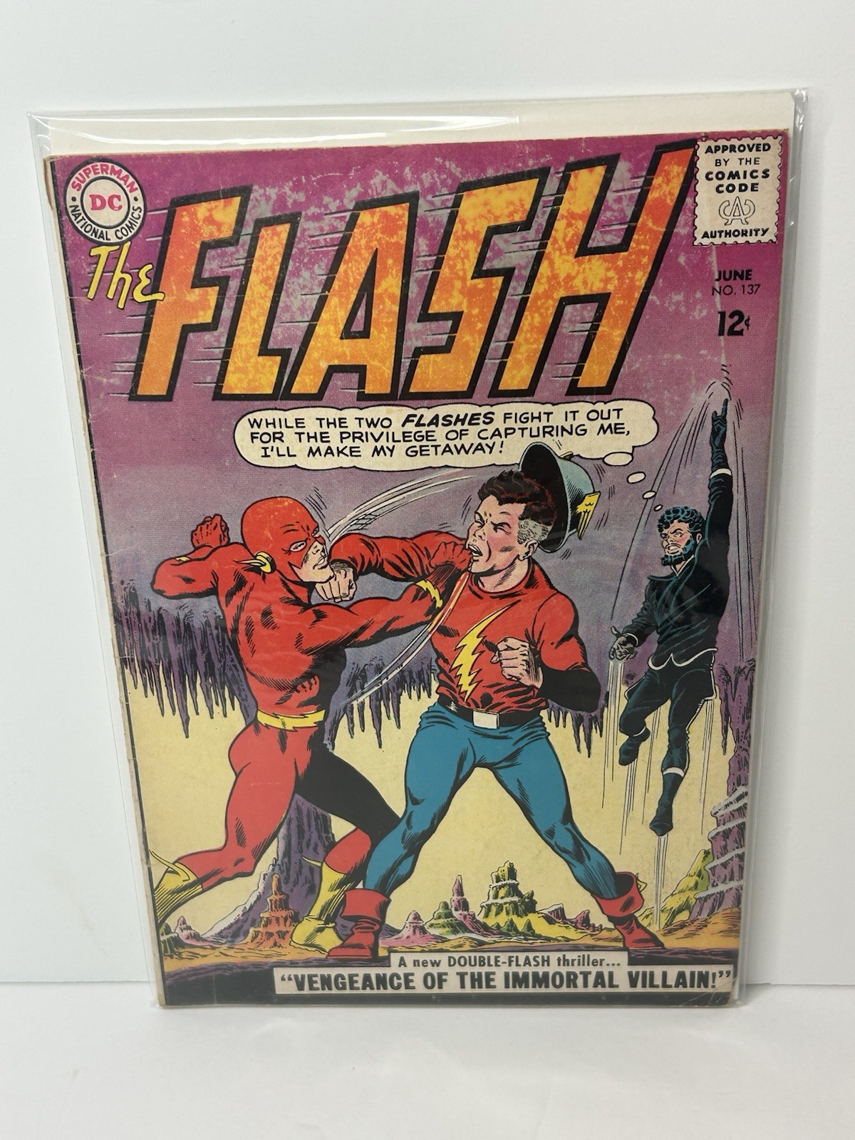 The Flash 137 - 1963 - 🔑1st Silver Age app Vandal Savage/Johnny Thunder🔑