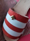 $128 Kate Spade 5.5 Nubuck Slides Tomato Ivory NIB — photo 4