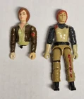 VTG 1982 G.I. Joe Hasbro Scarlett V1 Straight Arm & Cover Girl Wolverine READ