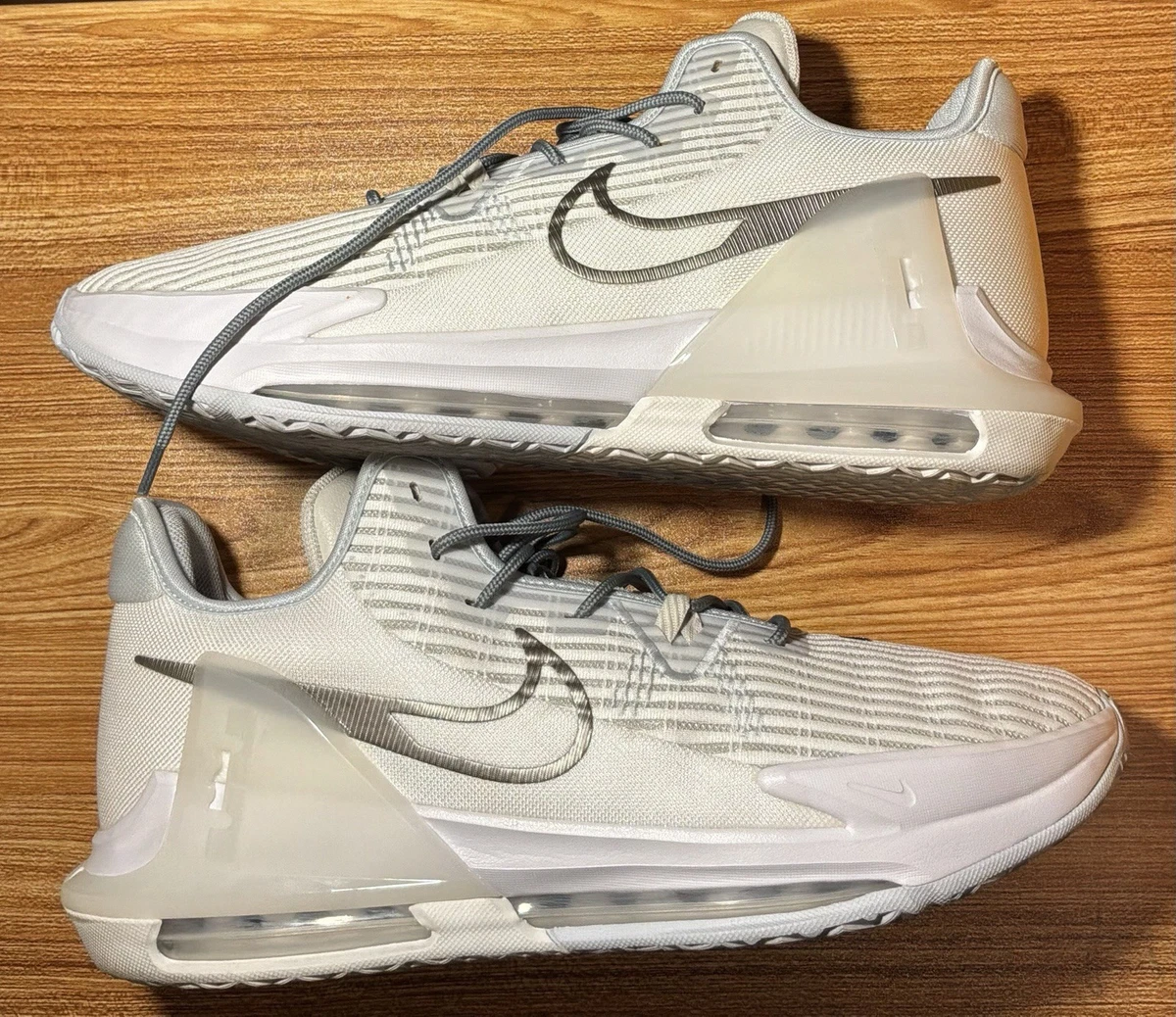 LeBron Witness VI basketball shoe Summit white and Pewter Brand new w/tags Nike LeBron Witness VI 6 Summit White Metallic Pewter CZ4052  main image 3