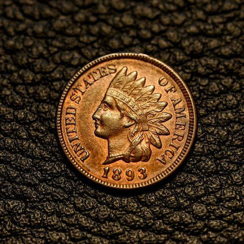 (ITM-7832) 1893 Indian Cent ~ AU+ Condition ~ COMBINED SHIPPING!