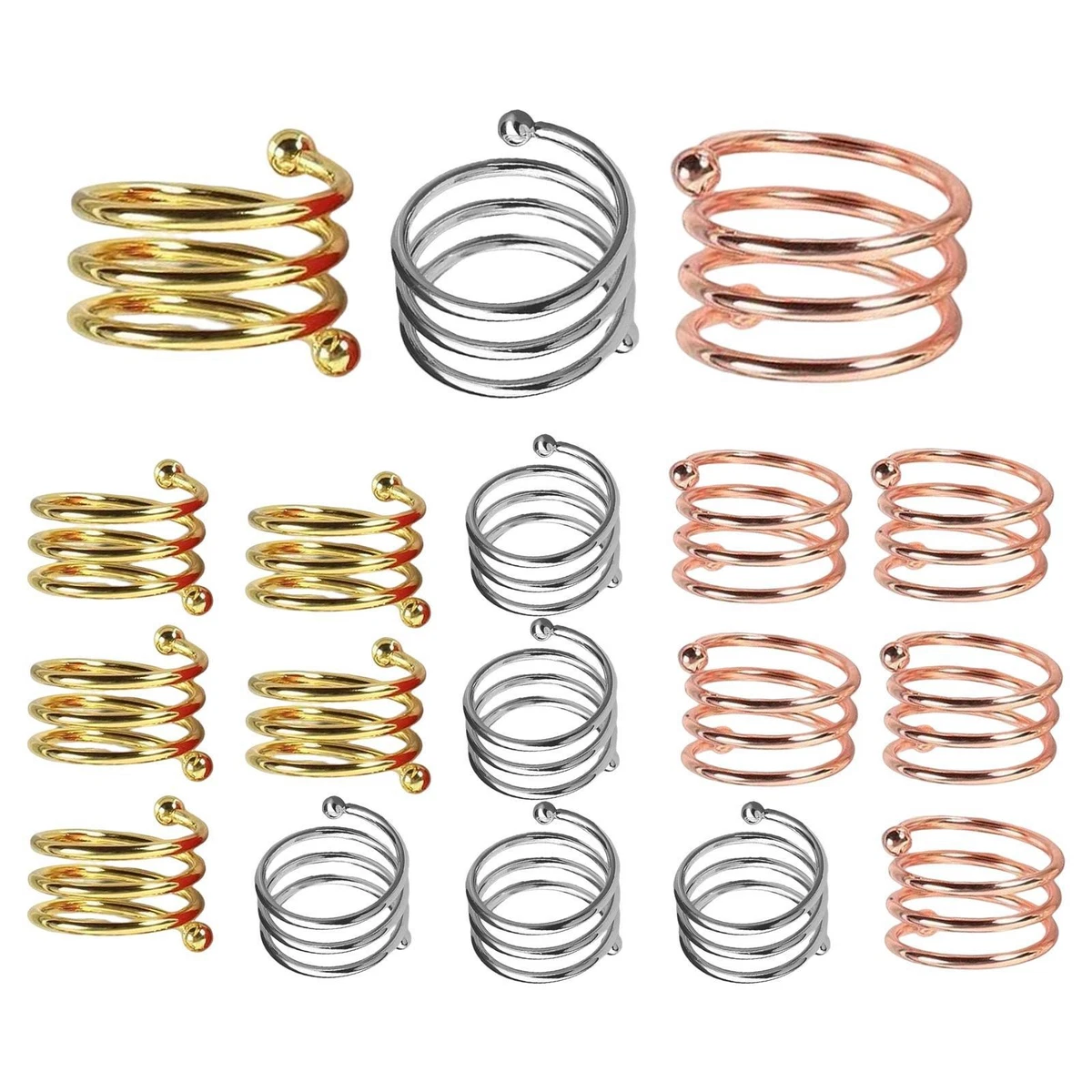 redchocol8® Portachiavi piatto rotondo da 30 mm, 50 pezzi, anello diviso in metallo, per l'organizzazione delle chiavi dell'auto domestica, argento, Argento