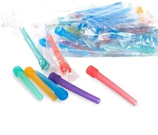 100 pcs 3.5"  Mixed Color Hookah Disposable Mouth Tips Individually Wrapped
