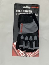 Ethos ETHA551 Half Finger Training Gloves In Black Adult Size Small NEW