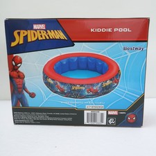 Spider Man Kiddie Pool Inflatable 48 Inch x 12 Inch Bestway Ages 2 98030E NIP