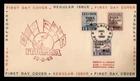 DR WHO 1943 PHILIPPINES JAPANESE OCCUPATION FDC OVPT SEMI POST COMBO w32515