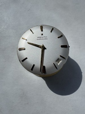 Zenith Automatikwerk Cal 2542 PC läuft für Teile Reparatur Uhr Vintage