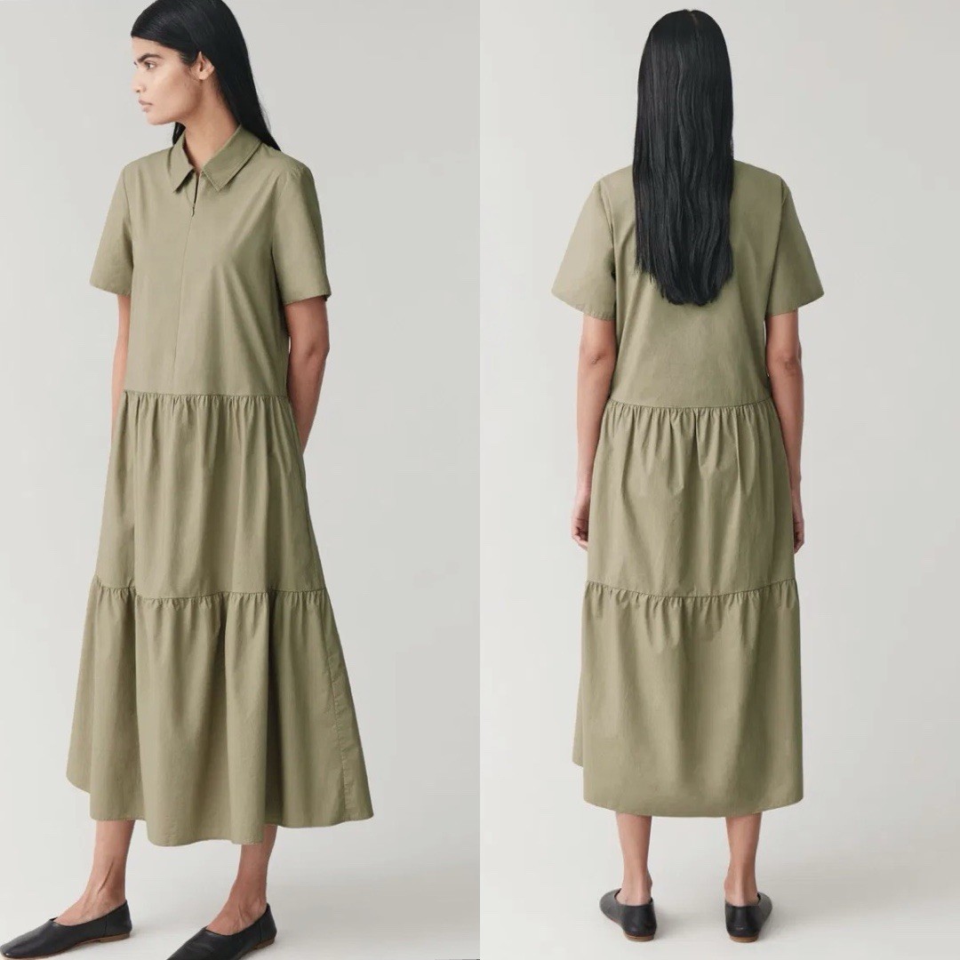 white peplum midi dress Knit Peplum White Button Down Midi Dress